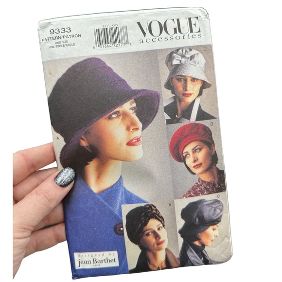 Vogue Accessories Vintage Vogue Hat Sewing Patterns Turbines Bucket